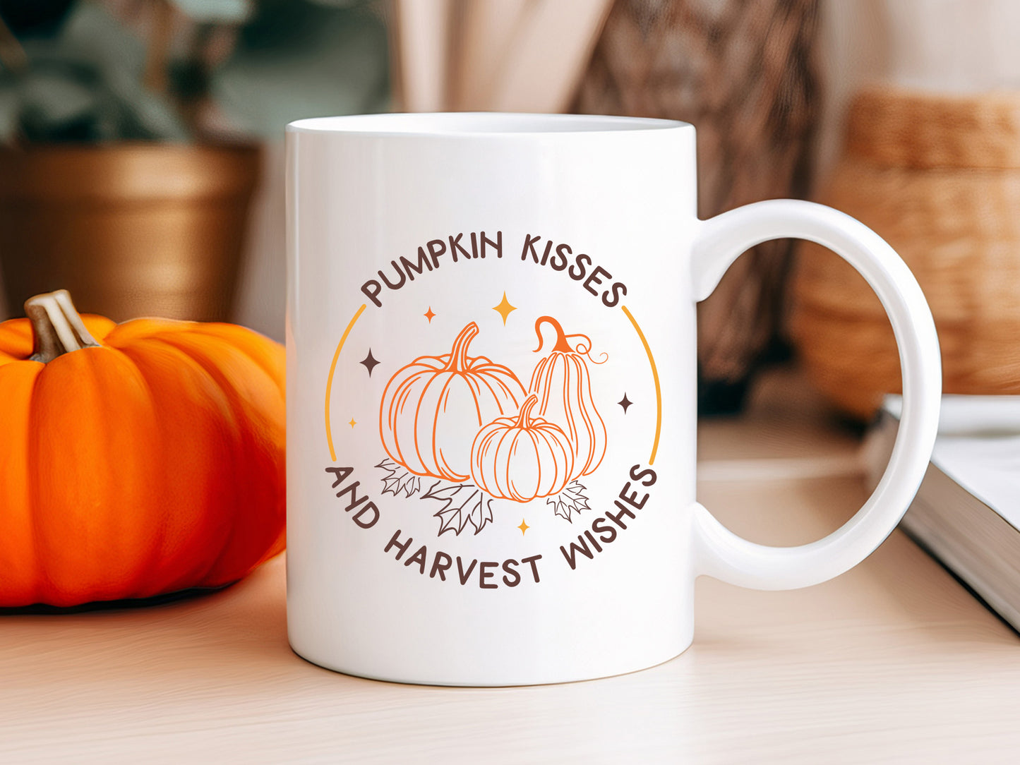 Pumpkin Kissed and Harvest Wishes - Thanksgiving SVG