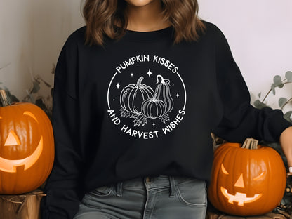 Pumpkin Kissed and Harvest Wishes - Thanksgiving SVG