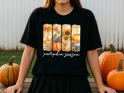 Pumpkin Season, Brush Stroke Fall Sublimation