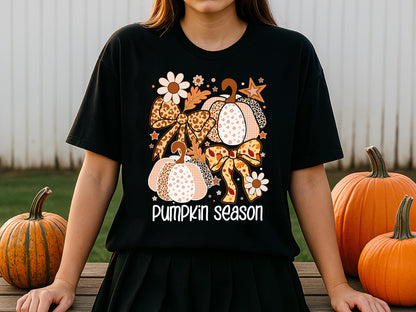 Pumpkin Season, Coquette Fall Sublimation Design
