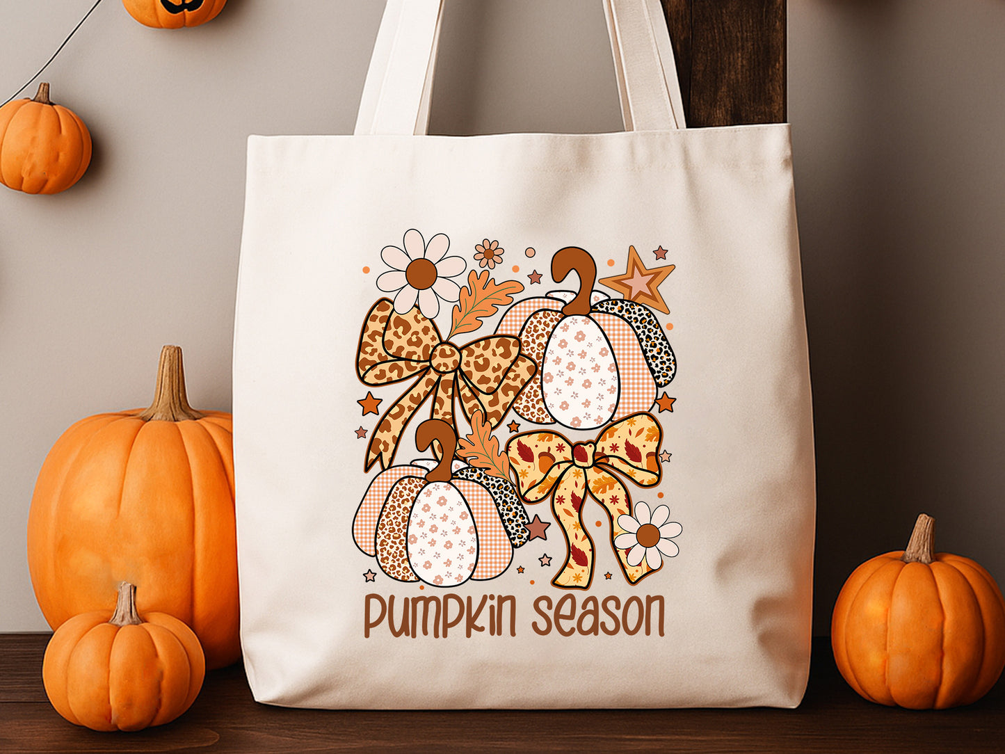 Pumpkin Season, Coquette Fall Sublimation Design