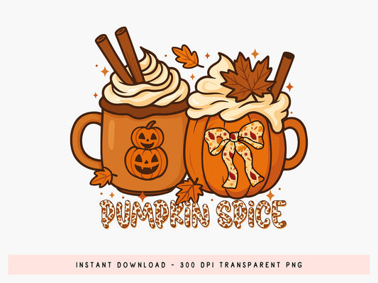 Pumpkin Spice, Fall Coquette Bow Sublimation