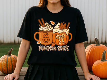 Pumpkin Spice, Fall Coquette Bow Sublimation