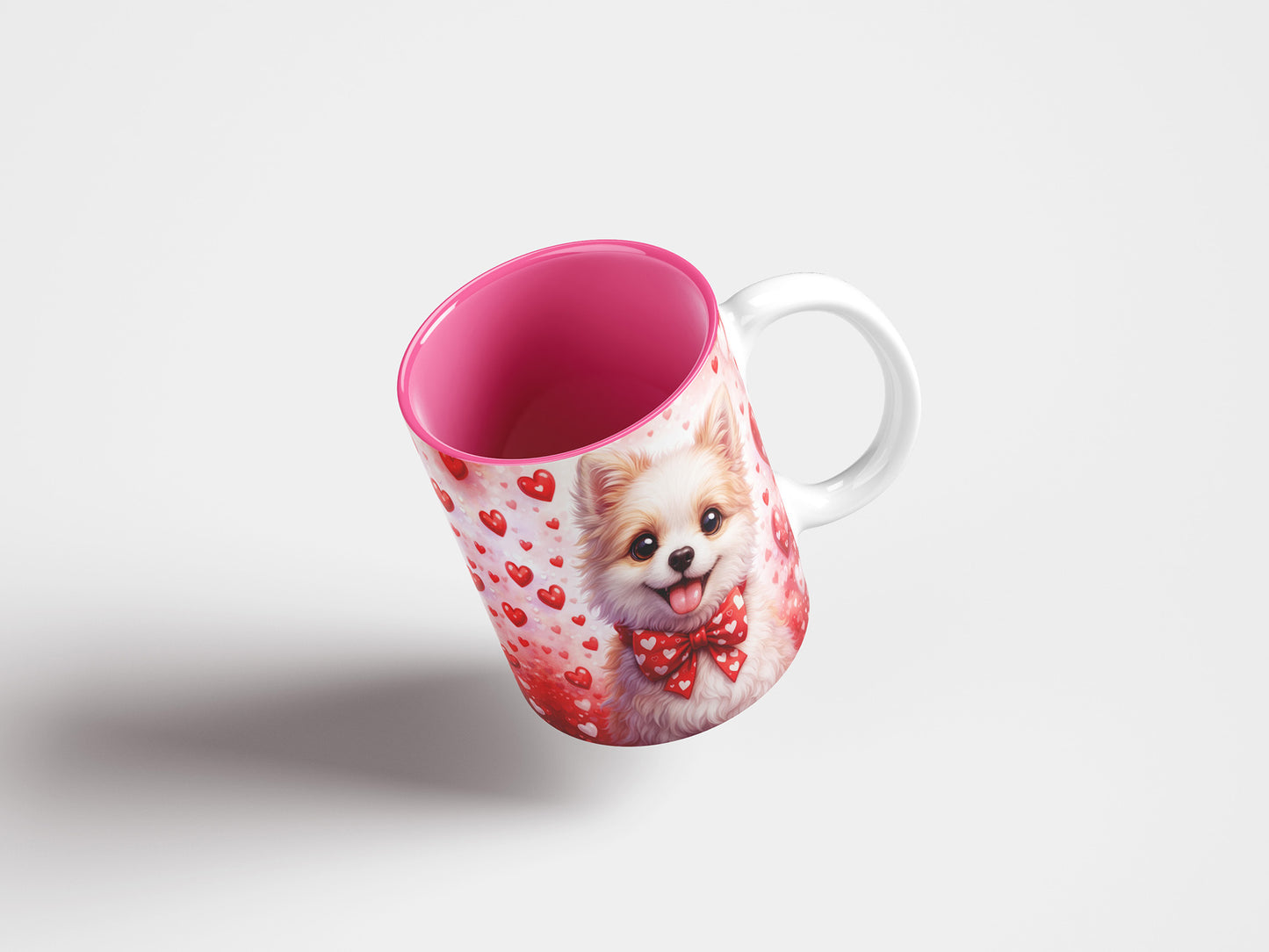 Puppy Valentine's Day Mug Wrap Sublimation