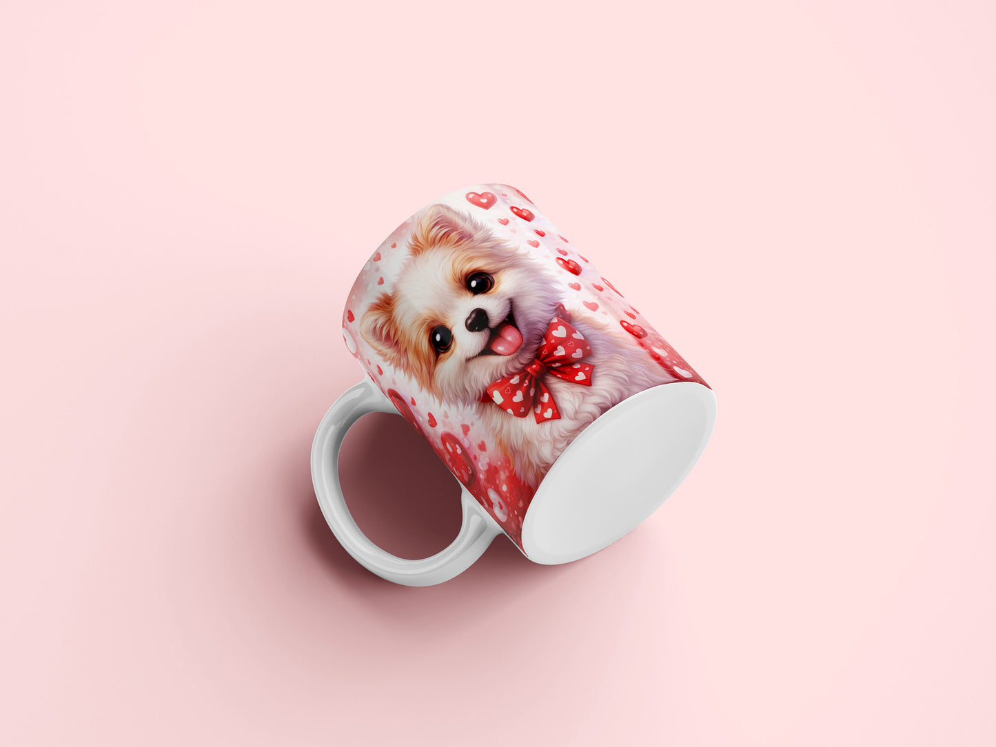 Puppy Valentine's Day Mug Wrap Sublimation