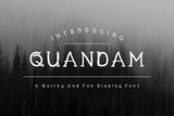Quandam - A Quirky and Fun Display Font