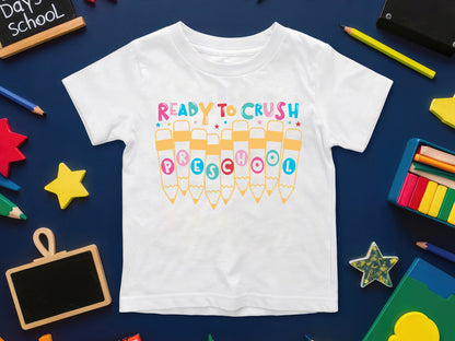Ready to Crush Preschool, Back to School SVG