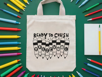Ready to Crush Preschool, Back to School SVG