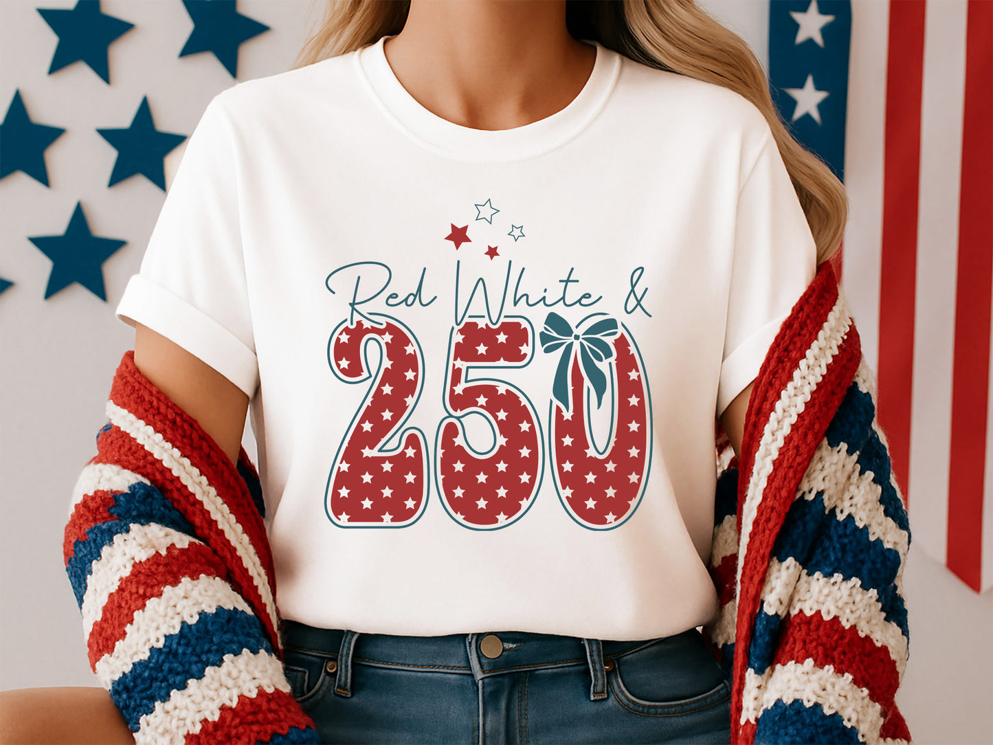 Red White & 250 Years of America SVG