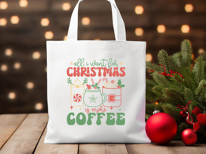 Retro All I Want for Christmas is More Coffee SVG