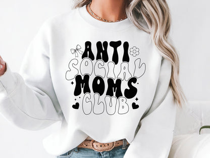 Retro Anti Social Moms Club SVG File