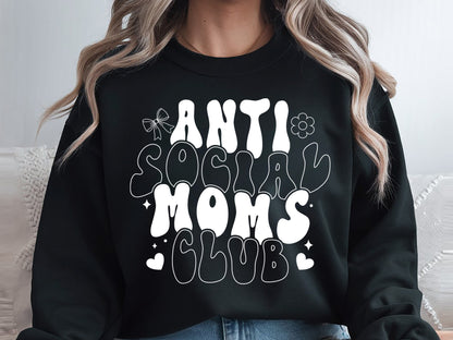 Retro Anti Social Moms Club SVG File