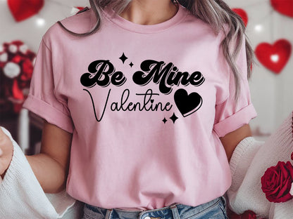 Retro Be Mine Valentine SVG Cut File