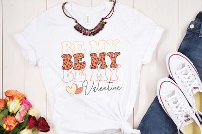 Retro Be My Valentine Sublimation Design