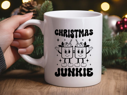 Retro Christmas Junkie SVG