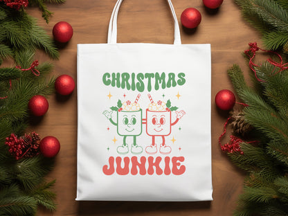 Retro Christmas Junkie SVG