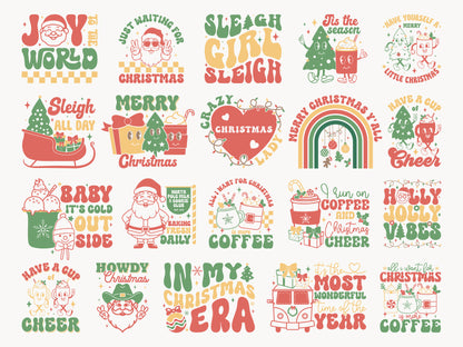 Retro Christmas SVG Design Bundle