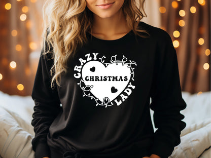 Retro Crazy Christmas Lady SVG Design