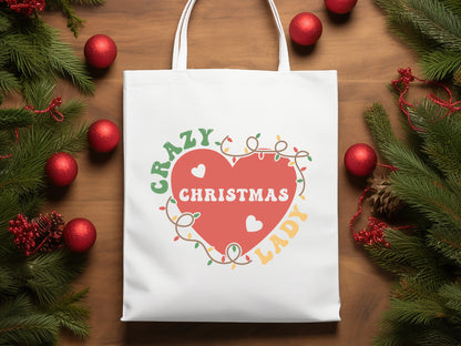 Retro Crazy Christmas Lady SVG Design