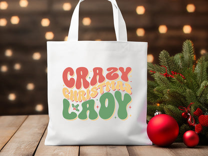 Retro Crazy Christmas Lady SVG File