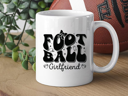 Retro Football Girlfriend SVG Cut File