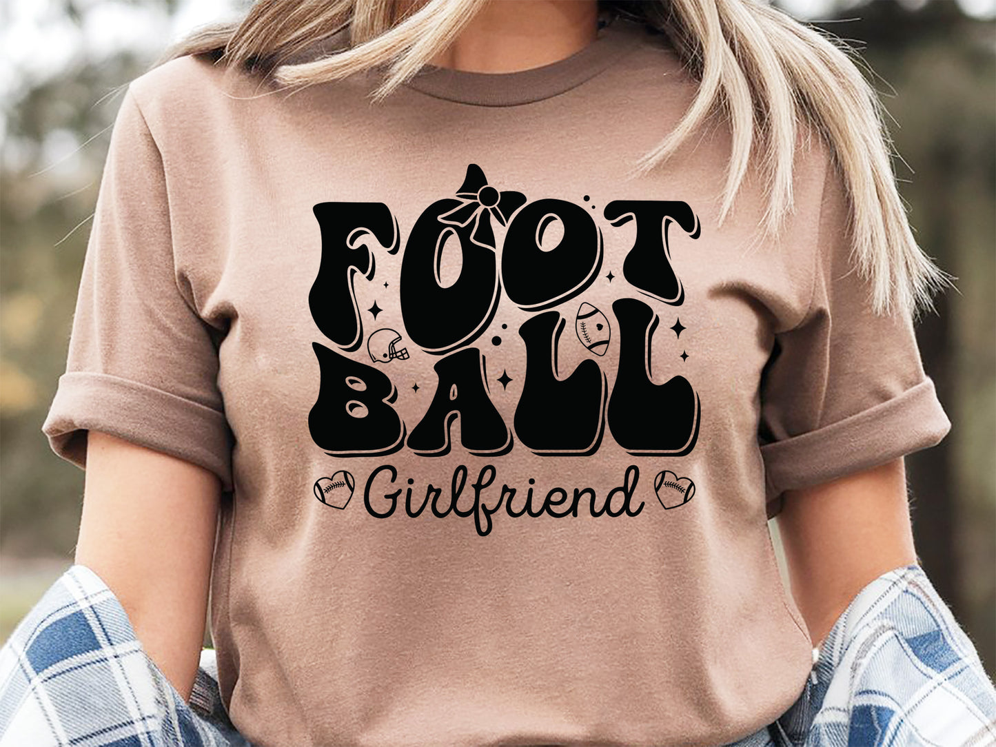 Retro Football Girlfriend SVG Cut File