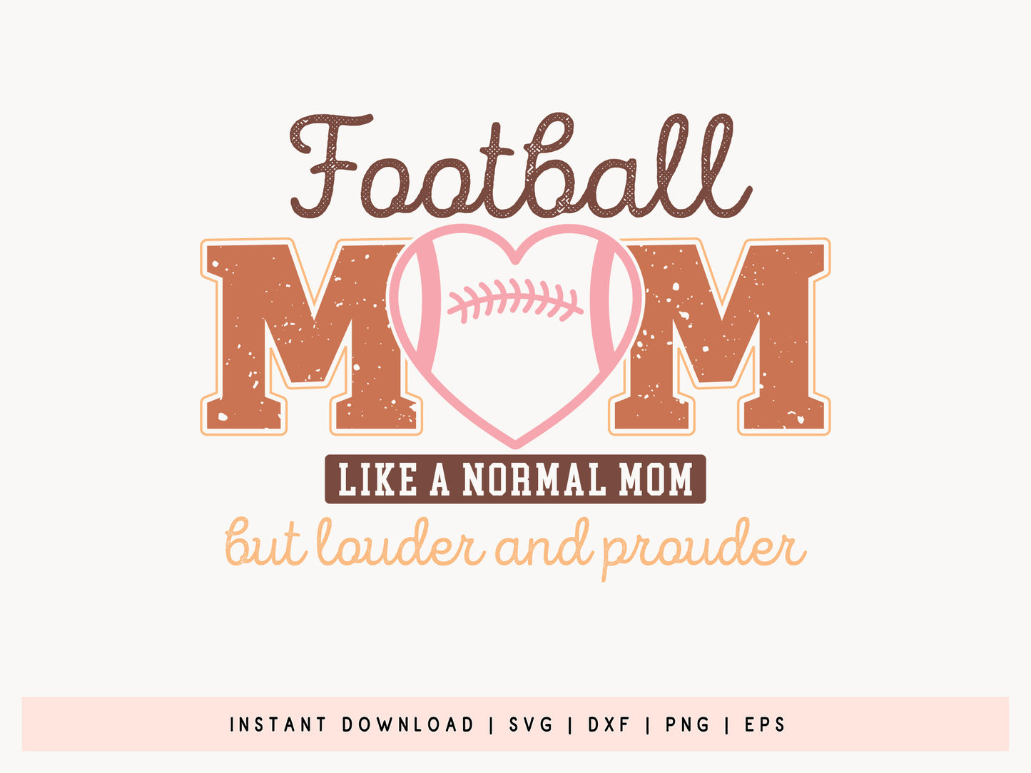 Retro Football Mom Like A Normal Mom SVG