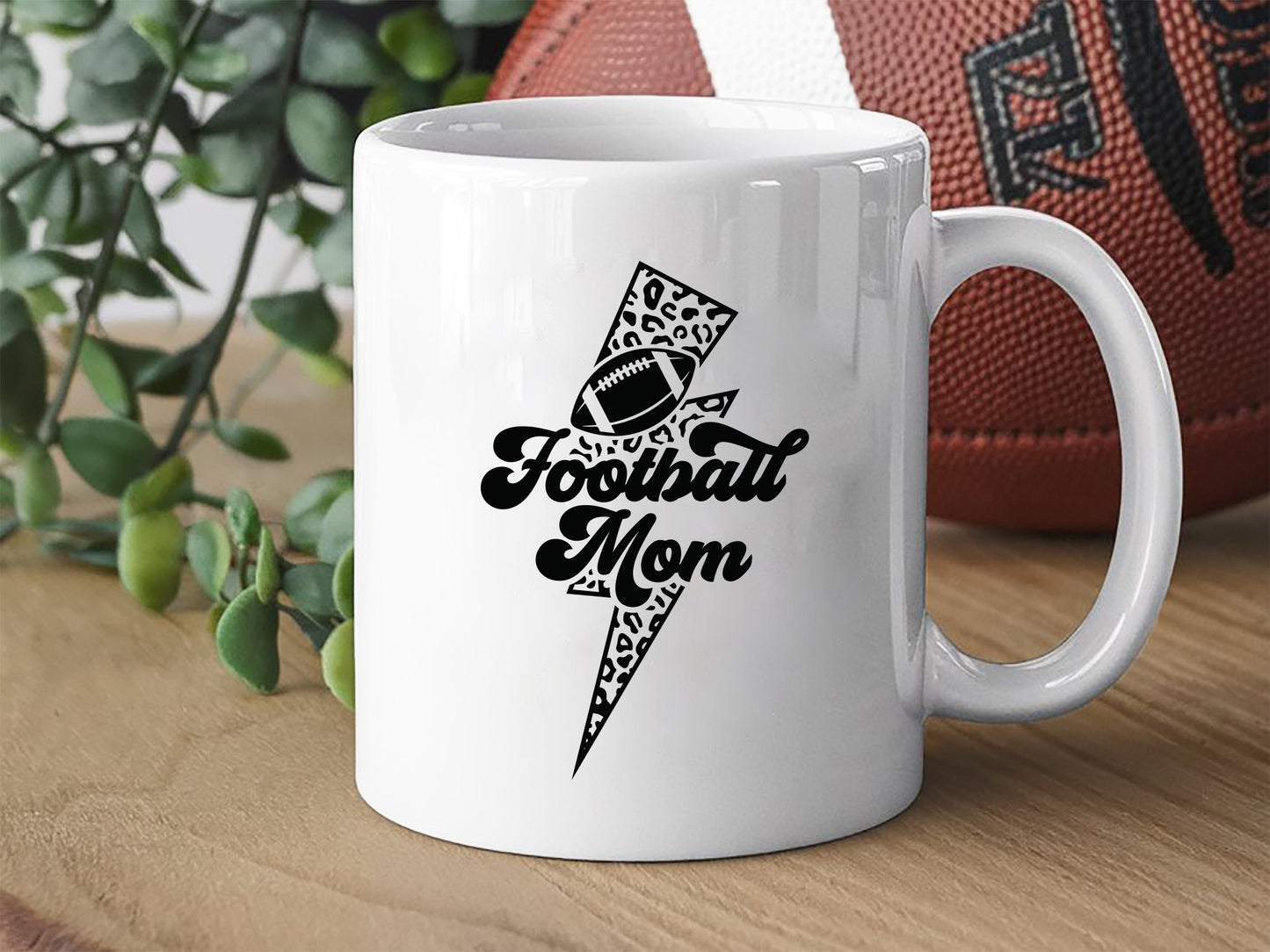 Retro Football Mom SVG Graphic