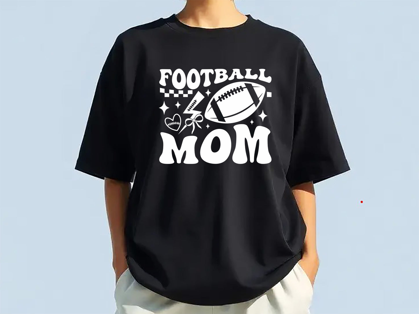 Retro Football Mom SVG Vector