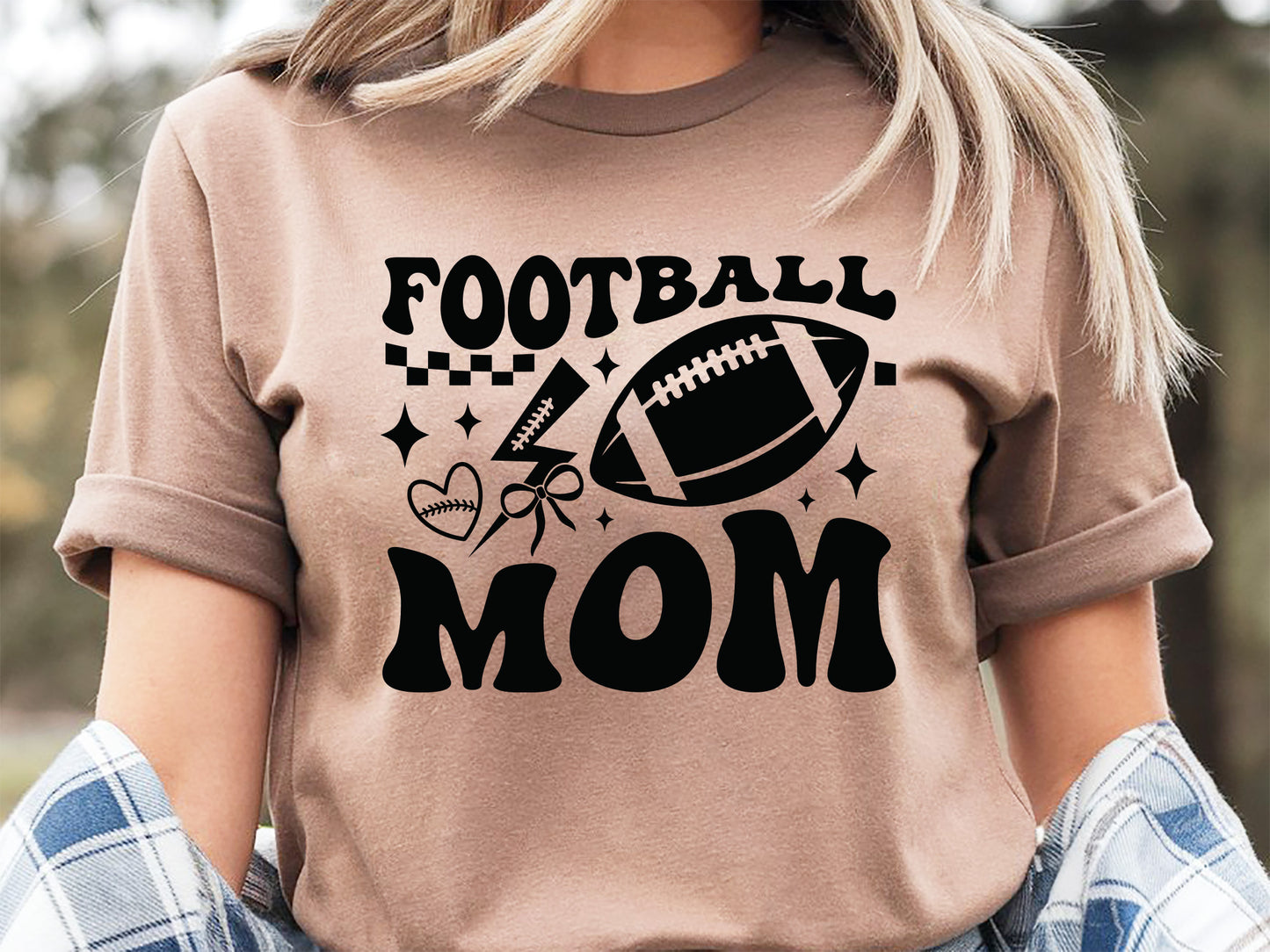 Retro Football Mom SVG Vector