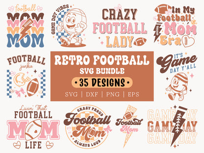 Retro Football SVG Bundle