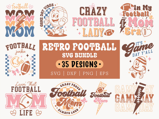 Retro Football SVG Bundle