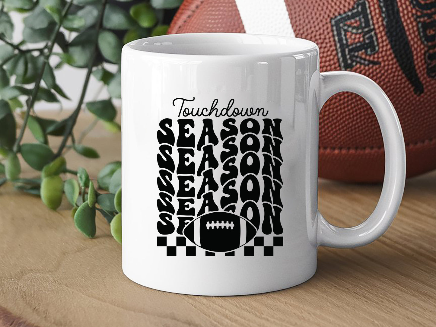 Retro Football SVG Design - Touchdown Season