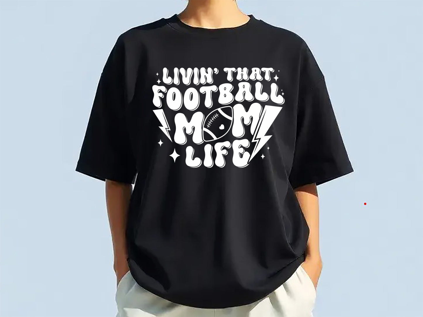 Retro Football SVG PNG - Livin That Football Mom Life