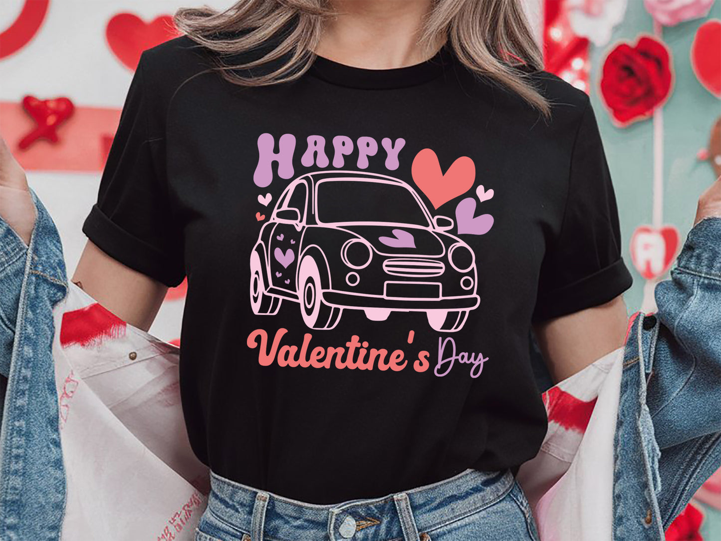 Retro Happy Valentine's Day SVG Design