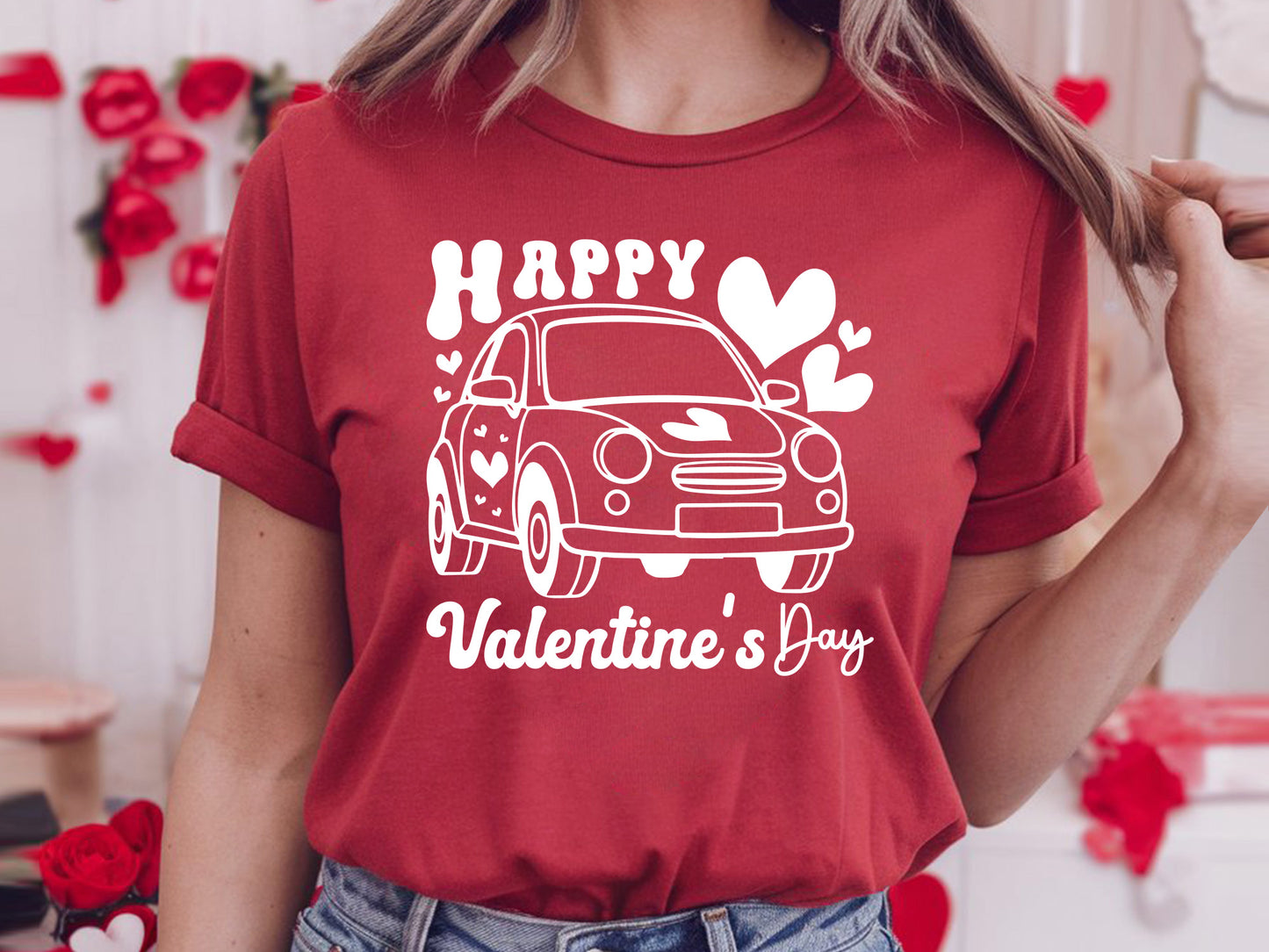 Retro Happy Valentine's Day SVG Design