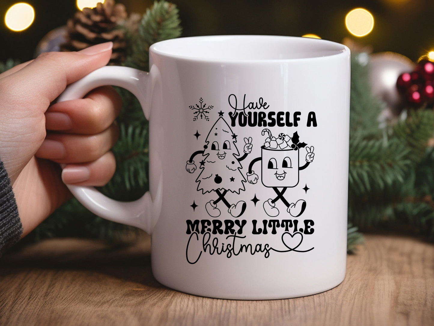 Retro Have Yourself a Merry Little Christmas SVG File