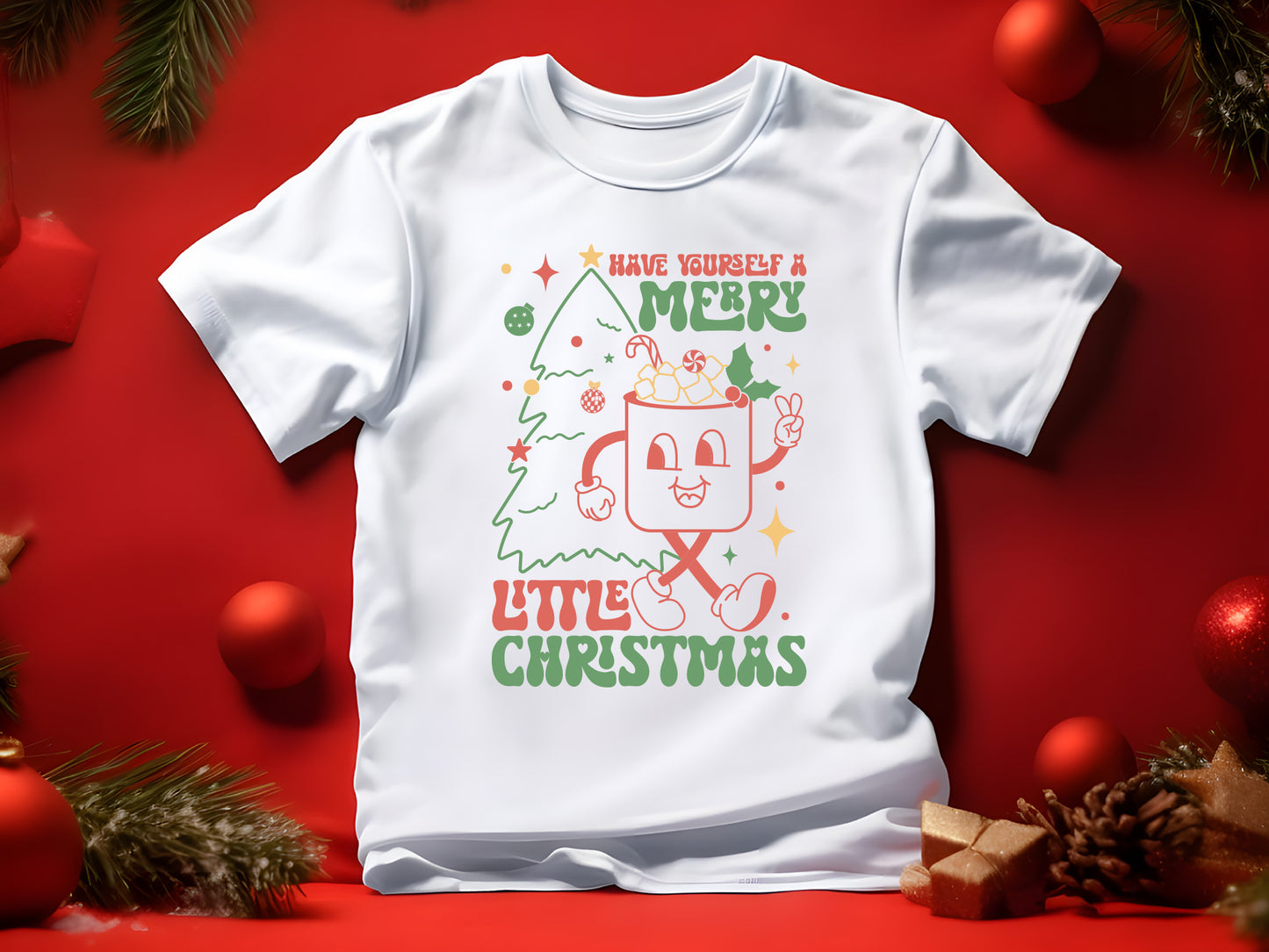 Retro Have Yourself a Merry Little Christmas SVG