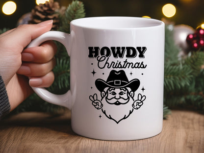 Retro Howdy Christmas SVG File