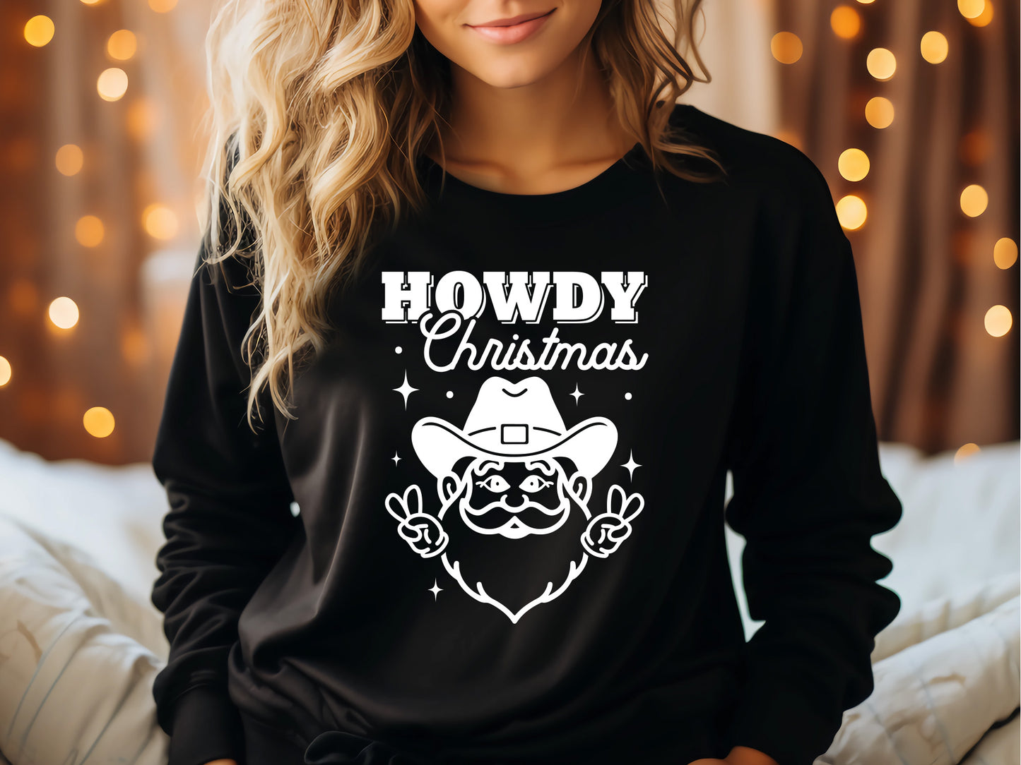 Retro Howdy Christmas SVG File