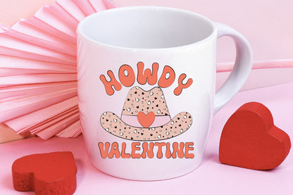 Retro Howdy Valentine PNG Sublimation