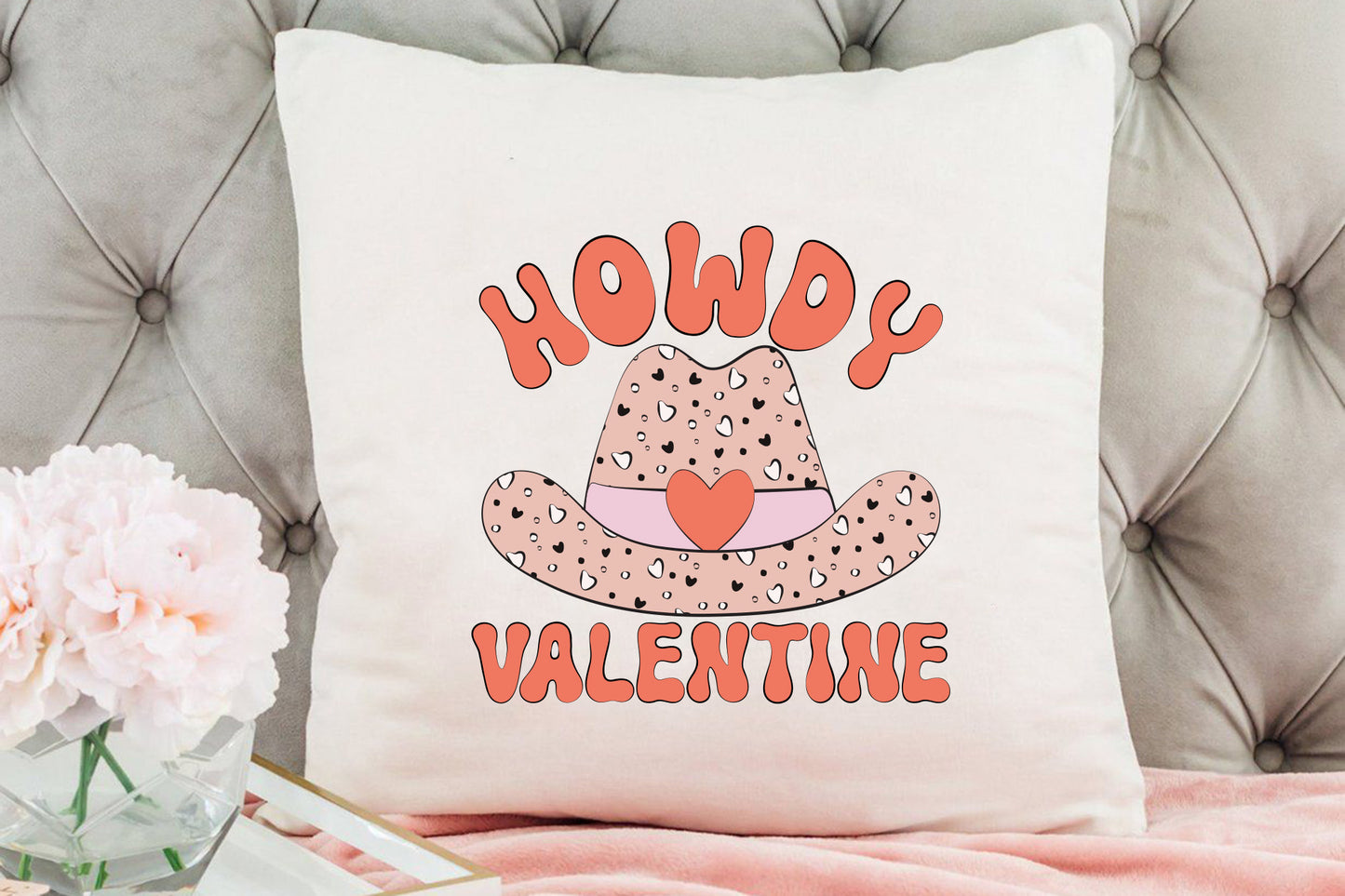 Retro Howdy Valentine PNG Sublimation