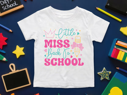 Retro Little Miss Back To School SVG