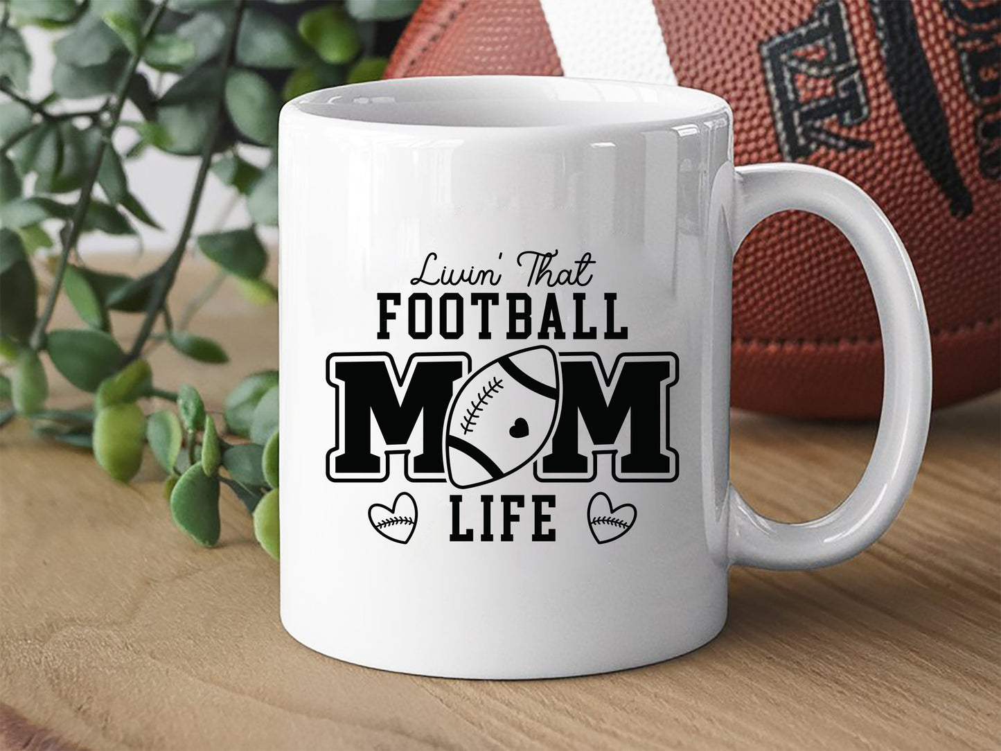 Retro Livin That Football Mom Life SVG File