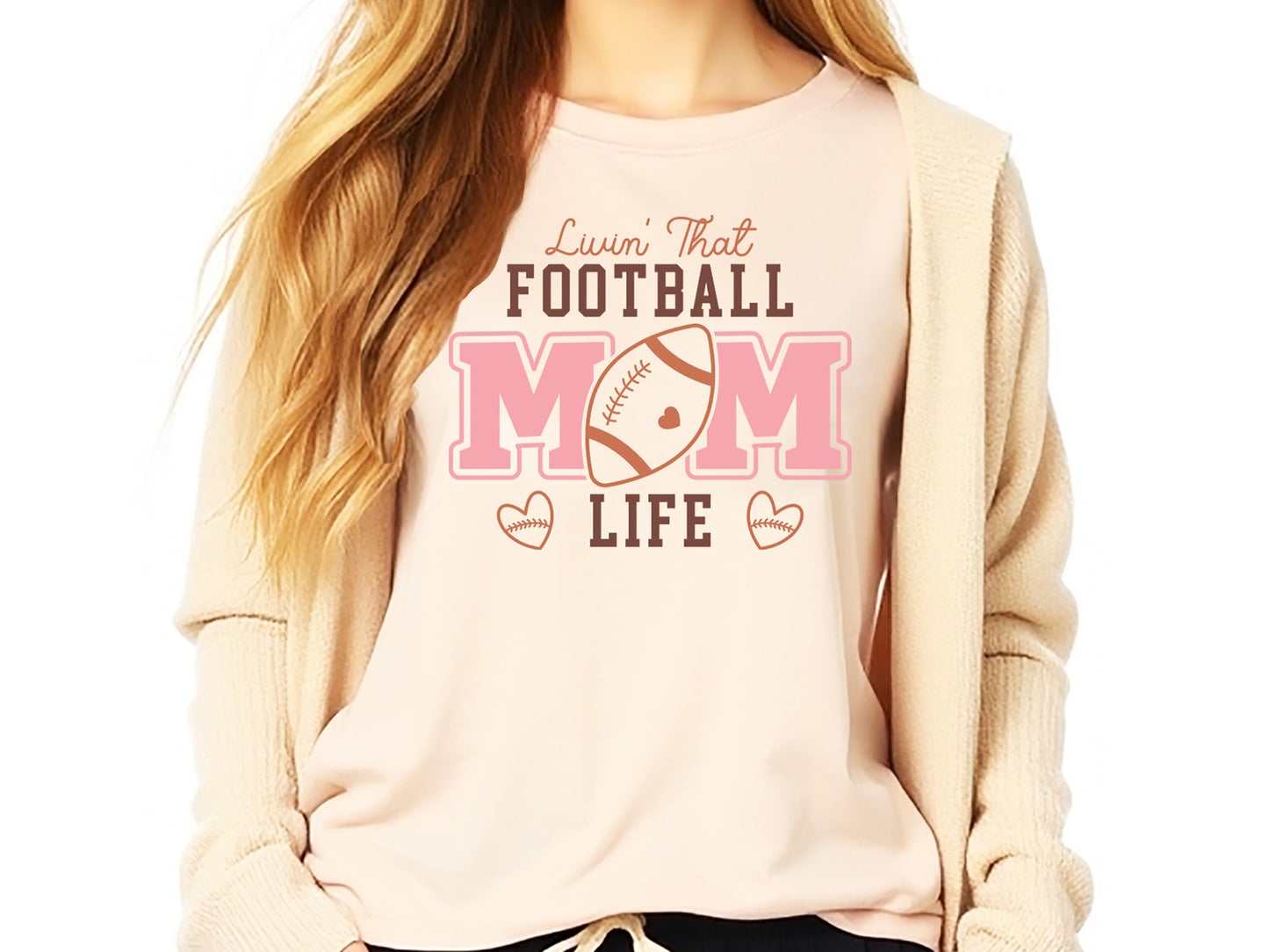 Retro Livin That Football Mom Life SVG File