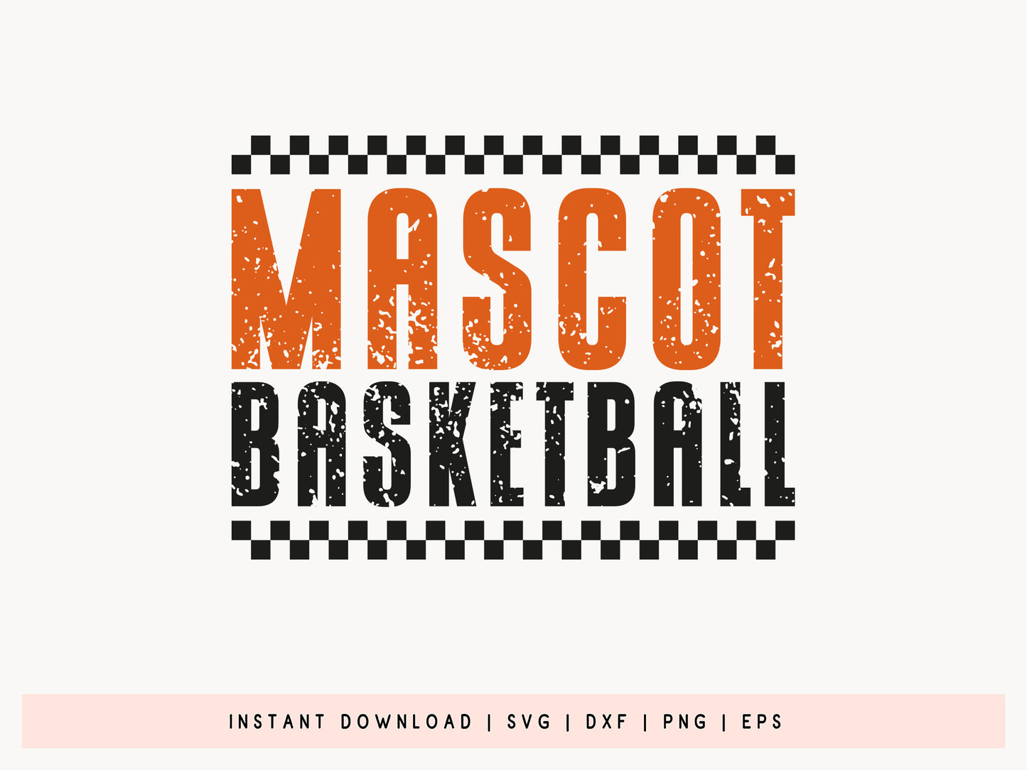Retro Mascot Basketball SVG File
