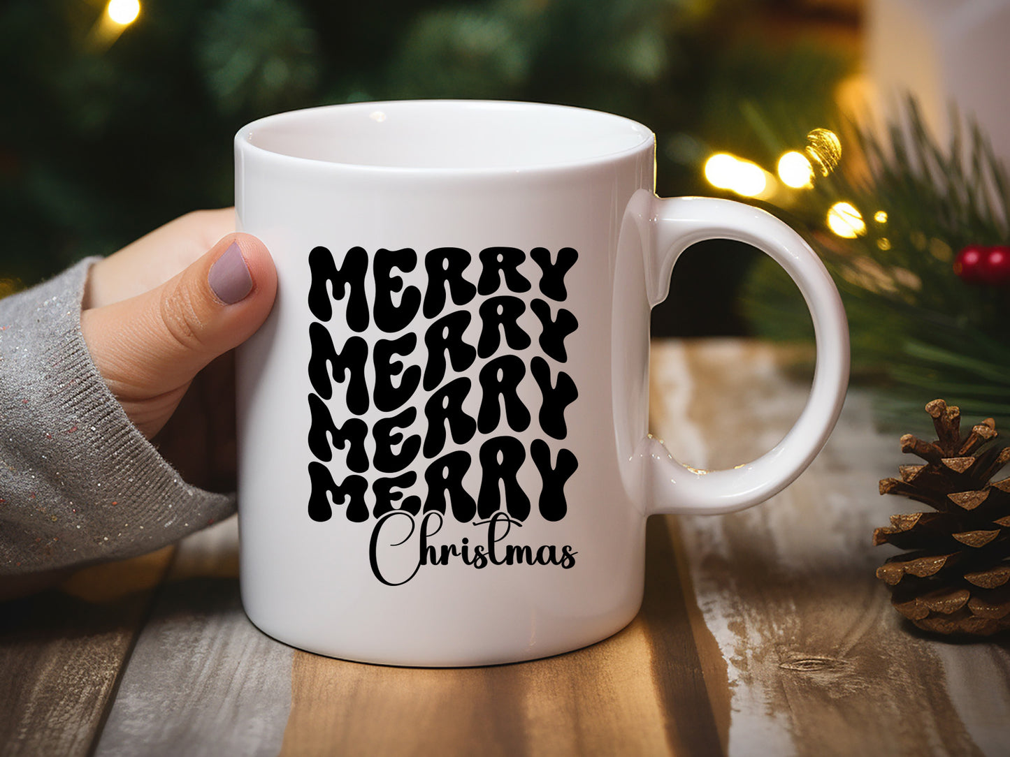 Retro Merry Christmas SVG File