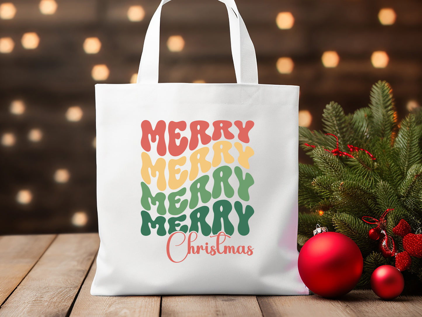 Retro Merry Christmas SVG File