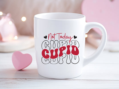 Retro Not Today Cupid Anti Valentine SVG