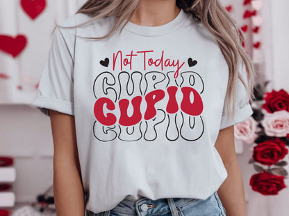 Retro Not Today Cupid Anti Valentine SVG